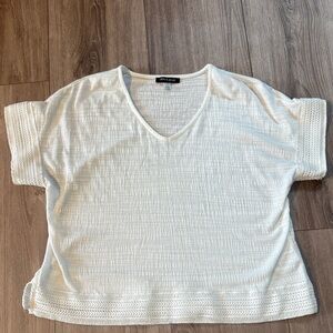 Cable & Gauge Cream Textured Top